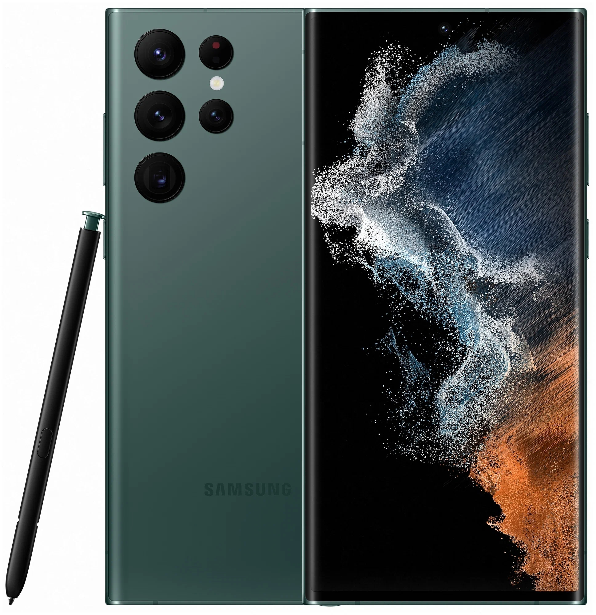 Смартфон Samsung Galaxy S22 Ultra 12/512 ГБ, Зеленый, Dual nano SIM + eSIM детальное изображение - 7
