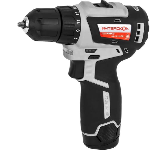 Аккумуляторная дрель-шуруповерт Интерскол ДА-10/12В 38 МиниМАКС 757.3.2.46, 38 Нм, 12 В детальное изображение - 3