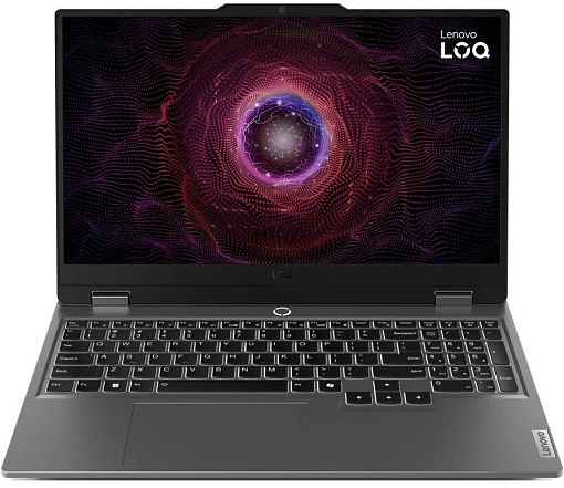 Ноутбук Lenovo LOQ 15ARP9, AMD Ryzen 5 7235HS, RAM 16 ГБ, Серый, SSD 512 ГБ, NVIDIA GeForce RTX 4050, без ОС детальное изображение - 1