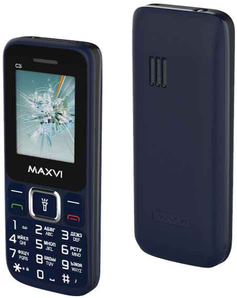 Мобильный телефон MAXVI C3i (без З\У), 32 Мб, Маренго, Dual mini-SIM детальное изображение - 3