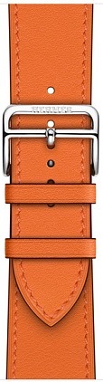 Смарт-часы Apple Watch Hermes Series 10 42 мм, Silver Titanium Case with Orange Single Tour, Серебристый/Оранжевый детальное изображение - 2