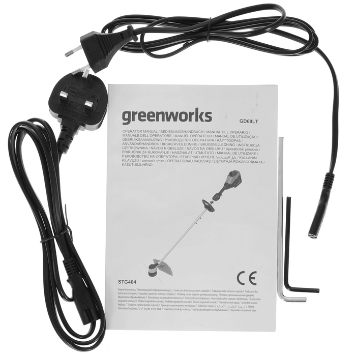 Триммер аккумуляторный Greenworks GD60LTK4 (2108307UB), c АКБ 1х4Ач и ЗУ, Зеленый №9