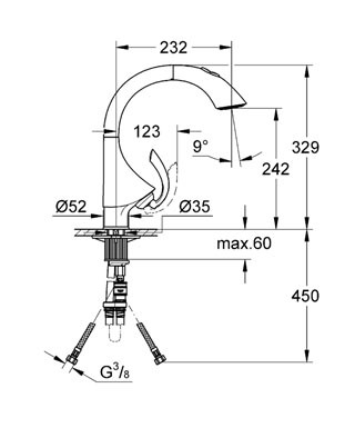 Смеситель Grohe K4 33782000 детальное изображение - 2