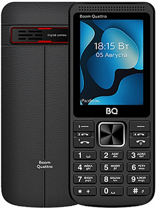 Мобильный телефон BQ 2455 Boom Quattro, 32 Мб, Черный, Mini-SIM детальное изображение - 3