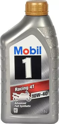 Моторное масло Mobil Racing 4T 10W-40, 1 л детальное изображение - 1