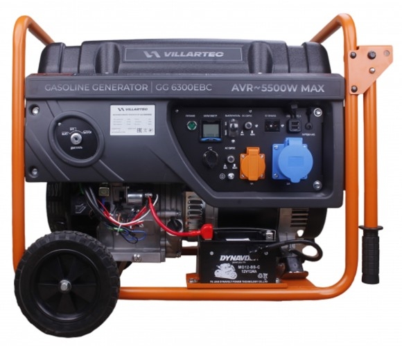 Генератор бензиновый VILLARTEC GG 6300EBC 2102650100, 5 кВт, Оранжевый детальное изображение - 2