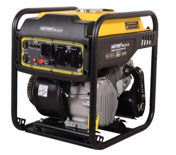 Генератор бензиновый HUTER DN A7.5i 64/10/25, 5.5 кВт, Желтый детальное изображение - 9