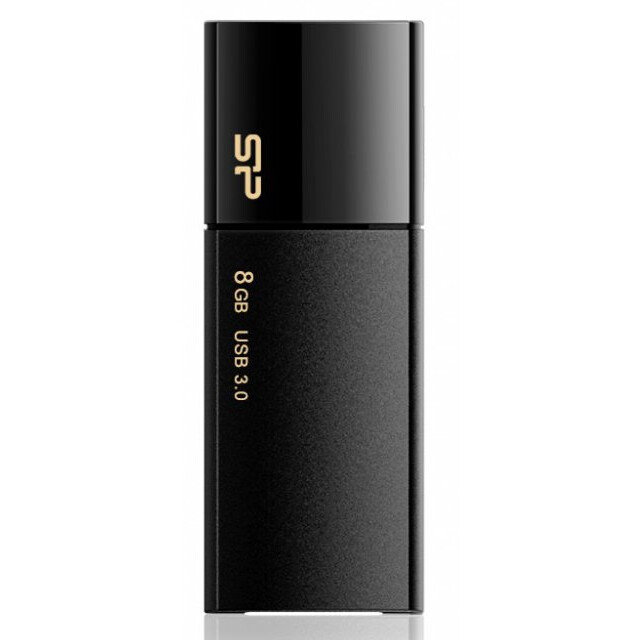 USB Flash накопитель Silicon Power Blaze B05 (SP008 ГБUF3B05V1K) 8 ГБ, черный детальное изображение - 1
