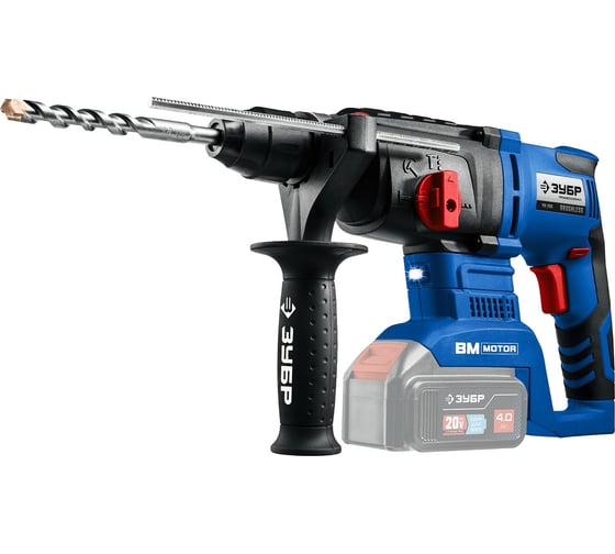 Бесщеточный перфоратор ЗУБР Профессионал 20В PB-260, 3 Дж, 0-4800 уд/мин детальное изображение - 1