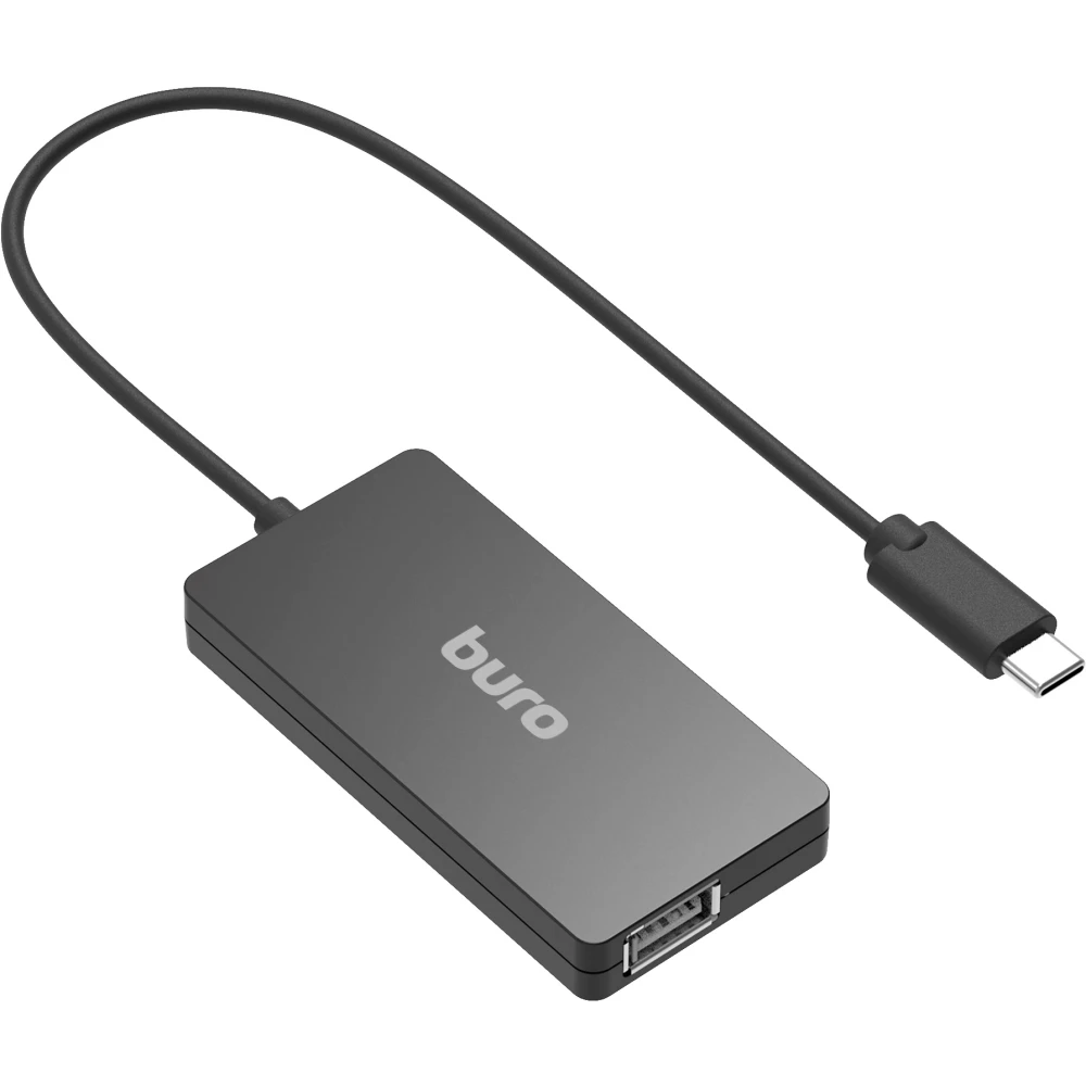 USB-концентратор Buro BU-USBC-HUB-4U21, Черный детальное изображение - 1