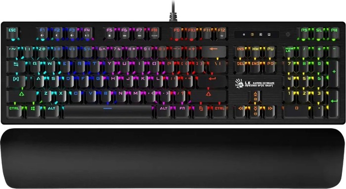 Клавиатура Bloody B825R, Red Switches, Черный №1