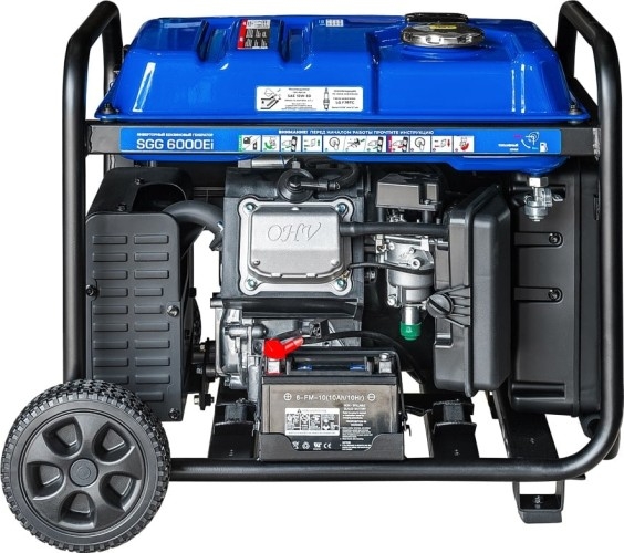 Генератор бензиновый ТСС SGG 6000Ei 060059, 6 кВт, Синий детальное изображение - 5