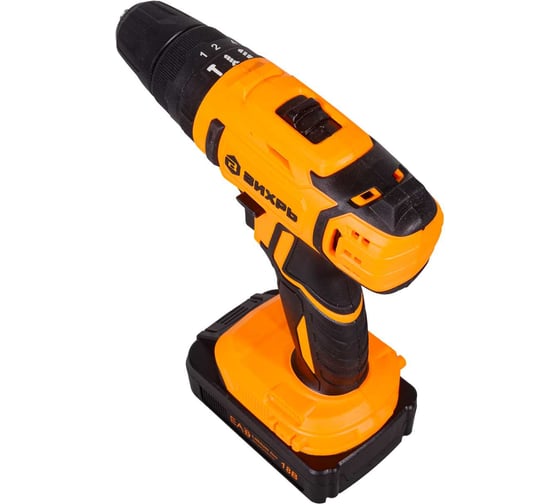 Аккумуляторная дрель-шуруповерт Вихрь ДА-18Л-2кУ 72/14/17, 18 В, 45 Нм, 2 А·ч детальное изображение - 6