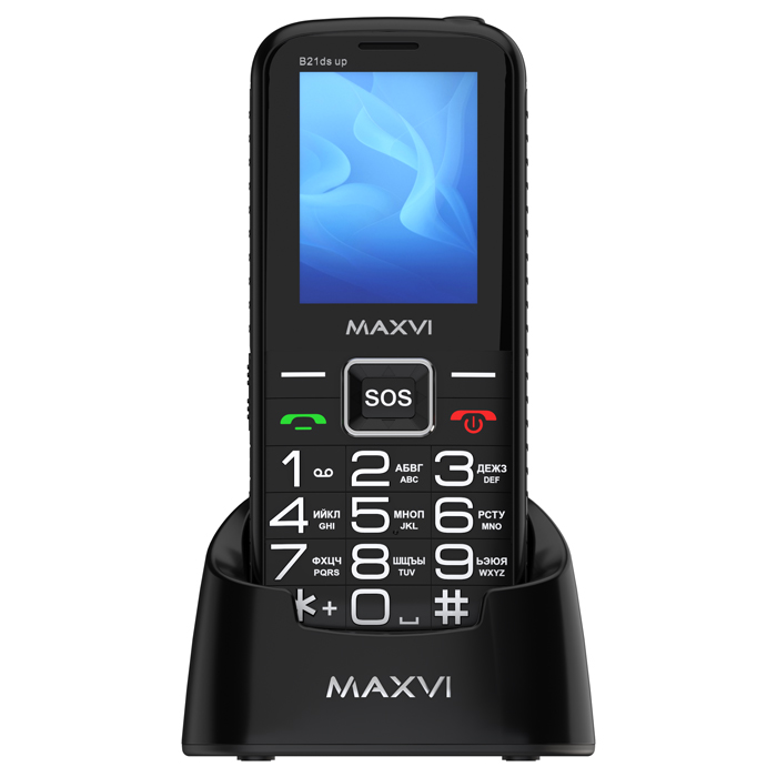 Мобильный телефон MAXVI B21ds up, 32 Мб, Черный, Dual mini-SIM детальное изображение - 6