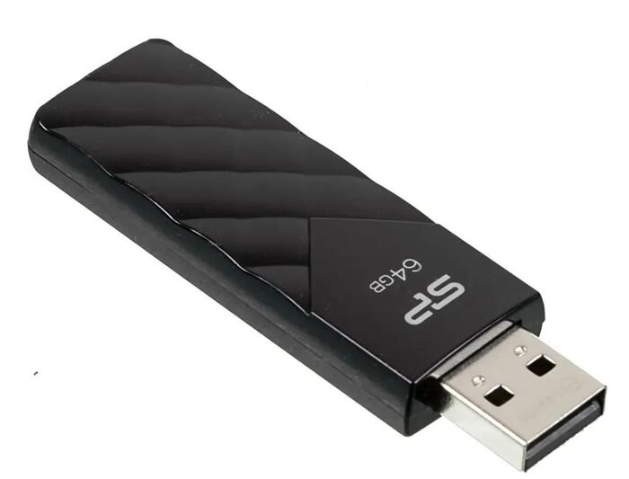 USB Flash накопитель Silicon Power Ultima U03 (SP064 ГБUF2U03V1K) 64 ГБ, черный №2