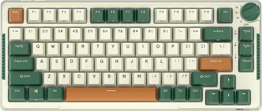 Клавиатура Royal Kludge RKH81 Timing Machine, Sky Cyan Switch, Зеленый детальное изображение - 2