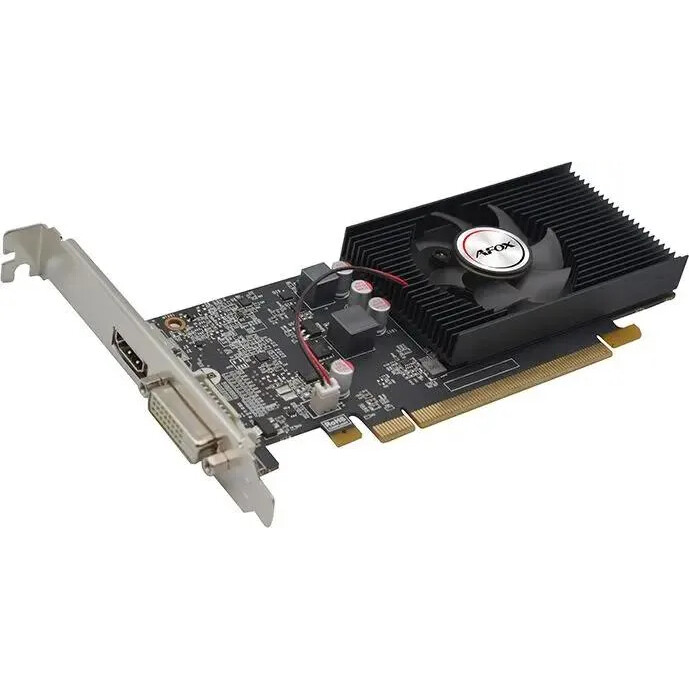 Видеокарта AFOX NVIDIA GeForce GT 1030, AF1030-2048D5L7, 2 ГБ, Черный детальное изображение - 1