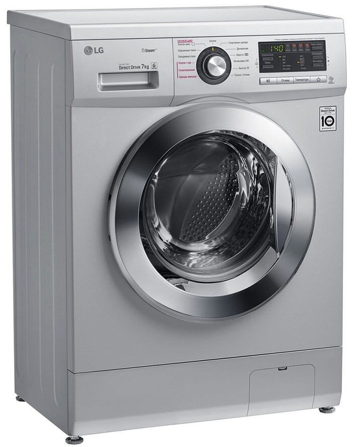Стиральная машина LG F1296HDS4, Серебристый №3