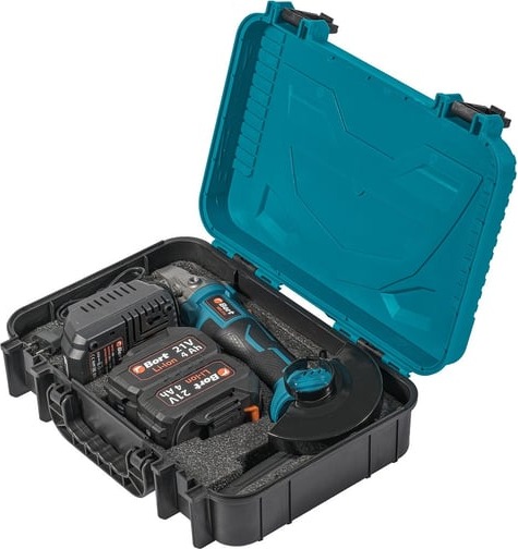 Шлифовальная угловая аккумуляторная машина BORT BWS-21Li 93413571, 125 мм, 8500 об/мин, 1000 Вт детальное изображение - 5