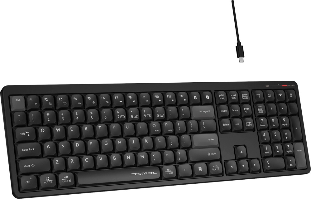 Клавиатура A4Tech Fstyler FBX55C, Черный детальное изображение - 6