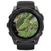 Смарт-часы Garmin Fenix 8 AMOLED Sapphire, 51 мм, угольно-серый DLC, пепельно-черный силиконовый ремешок вариант - 5