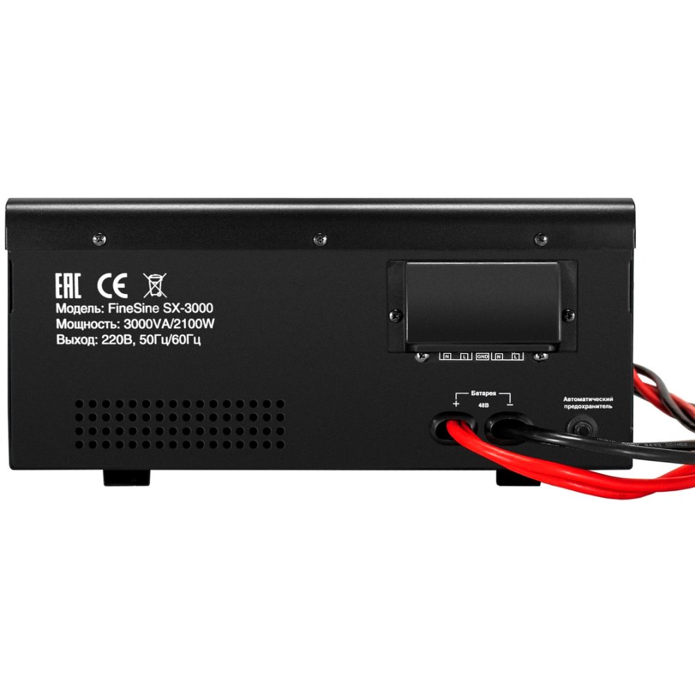 ИБП ExeGate FineSine SX-3000.LCD.AVR.2SH.T + 4x DTM 1255 (55Ач) + батарея детальное изображение - 7