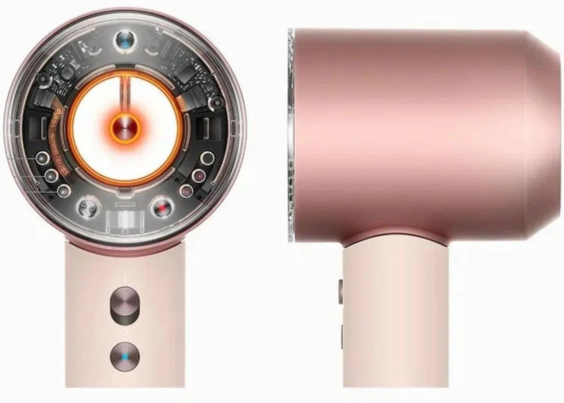 Фен Dyson Supersonic Nural HD16 с кейсом, Керамический розовый/Розовое золото детальное изображение - 3