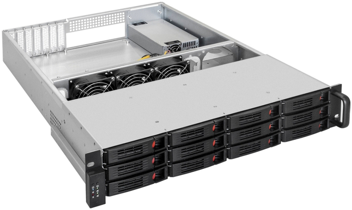 Серверный корпус ExeGate Pro 2U660-HS12/1U-1200ADS, 1200 Вт, Черный №2