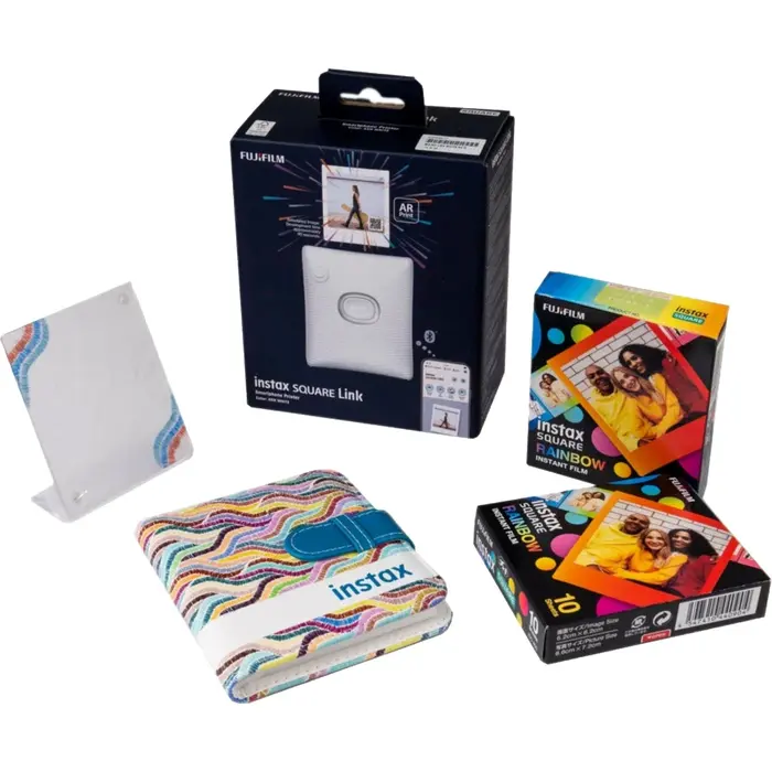 Фотопринтер компактный Fujifilm Instax Square Link Gift Box, Белый №4