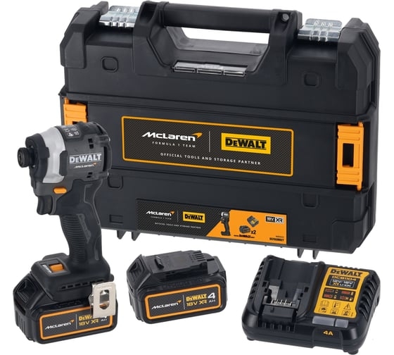 Аккумуляторный ударный гайковерт DeWALT McLaren Limited Edition DCF85MM2T-QW, 18 В, 205 Нм, 4 А·ч детальное изображение - 1