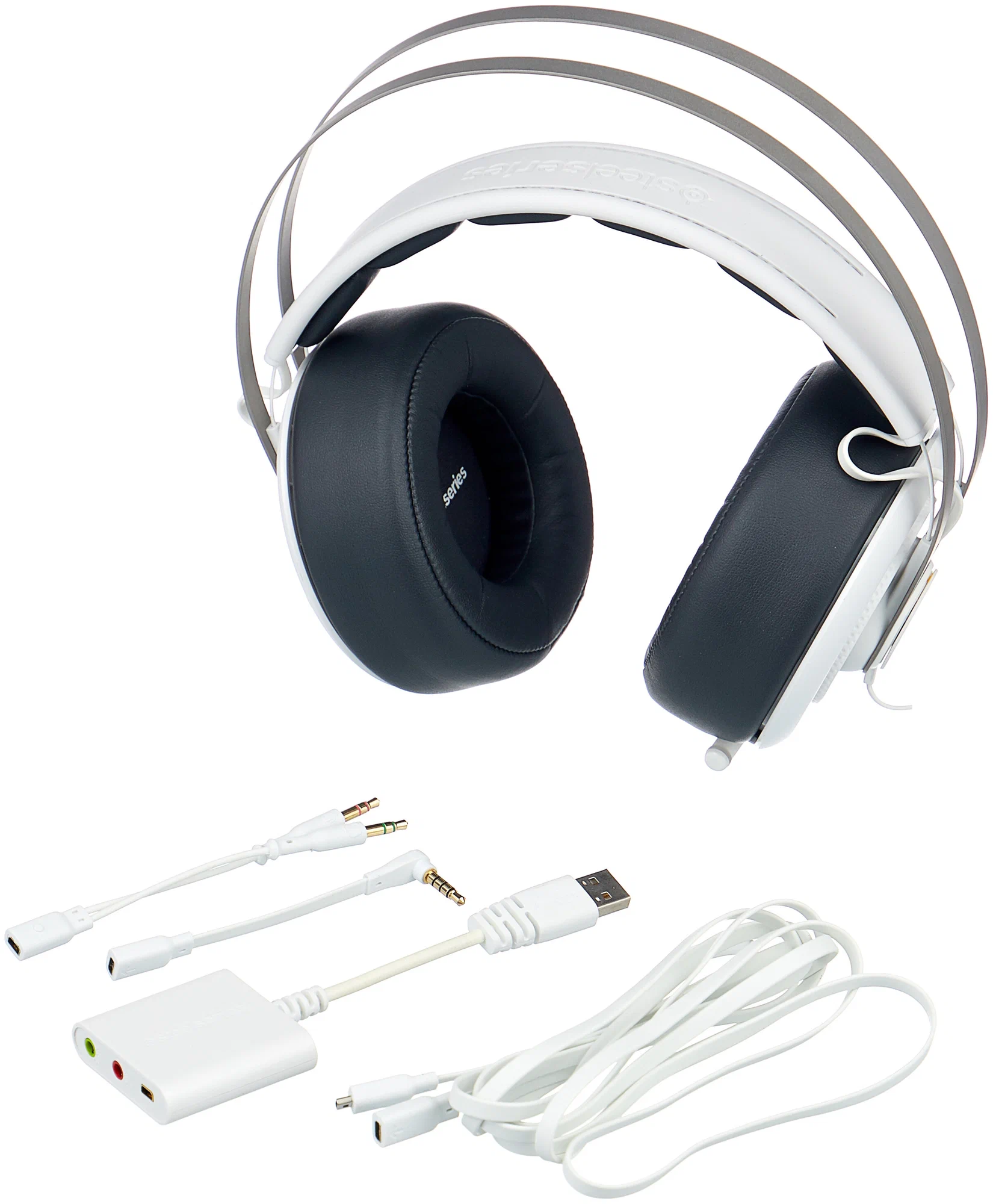 Проводные наушники SteelSeries Siberia 650, Белый детальное изображение - 3