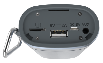 Портативная колонка Ritmix SP-440PB, Серый детальное изображение - 2