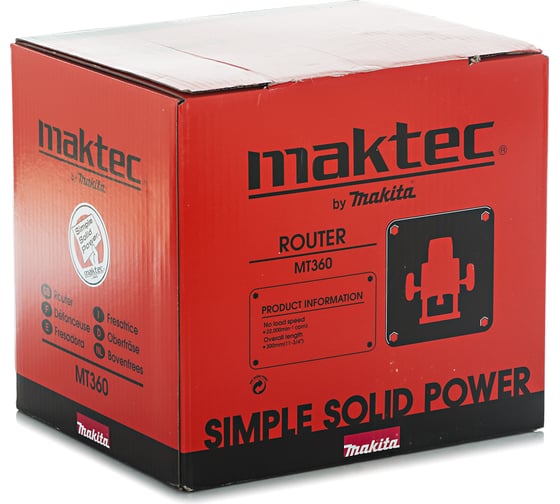 Фрезер Maktec by Makita MT360, 1650 Вт, Оранжевый детальное изображение - 3