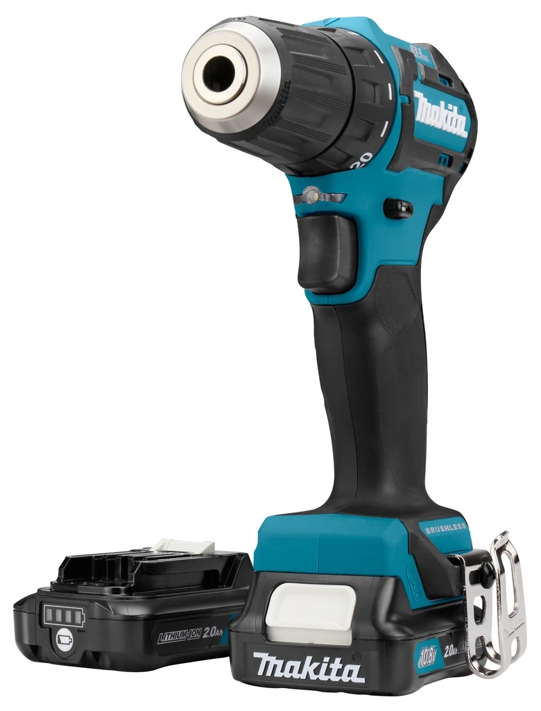 Аккумуляторная дрель-шуруповерт Makita DF332DWAE, 12 В, 35 Нм, 2 А·ч детальное изображение - 4