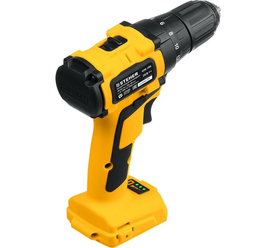Бесщеточная дрель-шуруповерт STEHER 20В, без АКБ CDB-200, 20 В, 45 Нм детальное изображение - 4