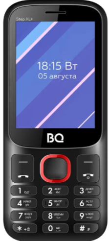 Мобильный телефон BQ 2820 Step XL+, 32 Мб, Черный/Красный, Dual mini-SIM детальное изображение - 3
