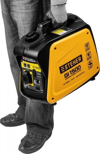 Генератор бензиновый STEHER GI-1500, 1 кВт, Желтый детальное изображение - 6