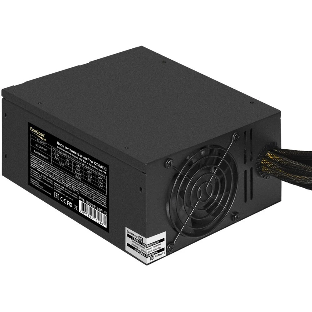 Серверный блок питания ExeGate ServerPRO-ADS, 1200 Вт детальное изображение - 1