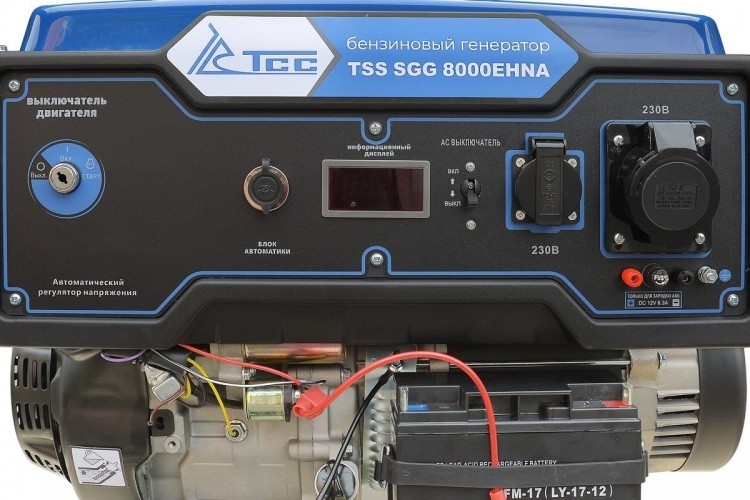 Генератор бензиновый ТСС SGG 8000EHNA 160014, 7.8 кВт, Синий детальное изображение - 3