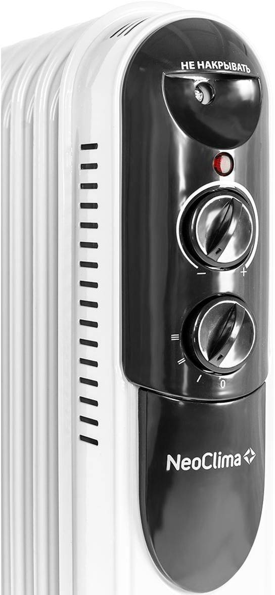 Масляный радиатор Neoclima NC 9307, Белый детальное изображение - 5