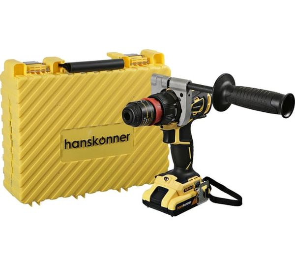 Аккумуляторная дрель-шуруповерт Hanskonner HCD1865BLC, 18 В, 280 Нм, 2,4 А·ч  детальное изображение - 1