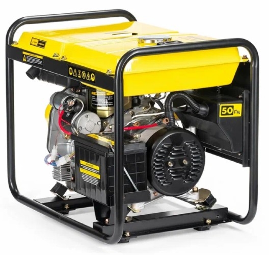 Генератор дизельный с воздушным охлаждением CHAMPION DG3601E, открытый, 2.7 кВт, Желтый детальное изображение - 5