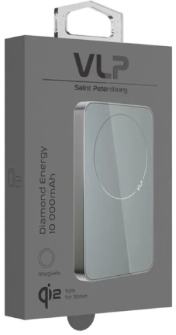 Внешний аккумулятор VLP Diamond Energy MagSafe Qi2, 10000 мАч, Бежевый детальное изображение - 3