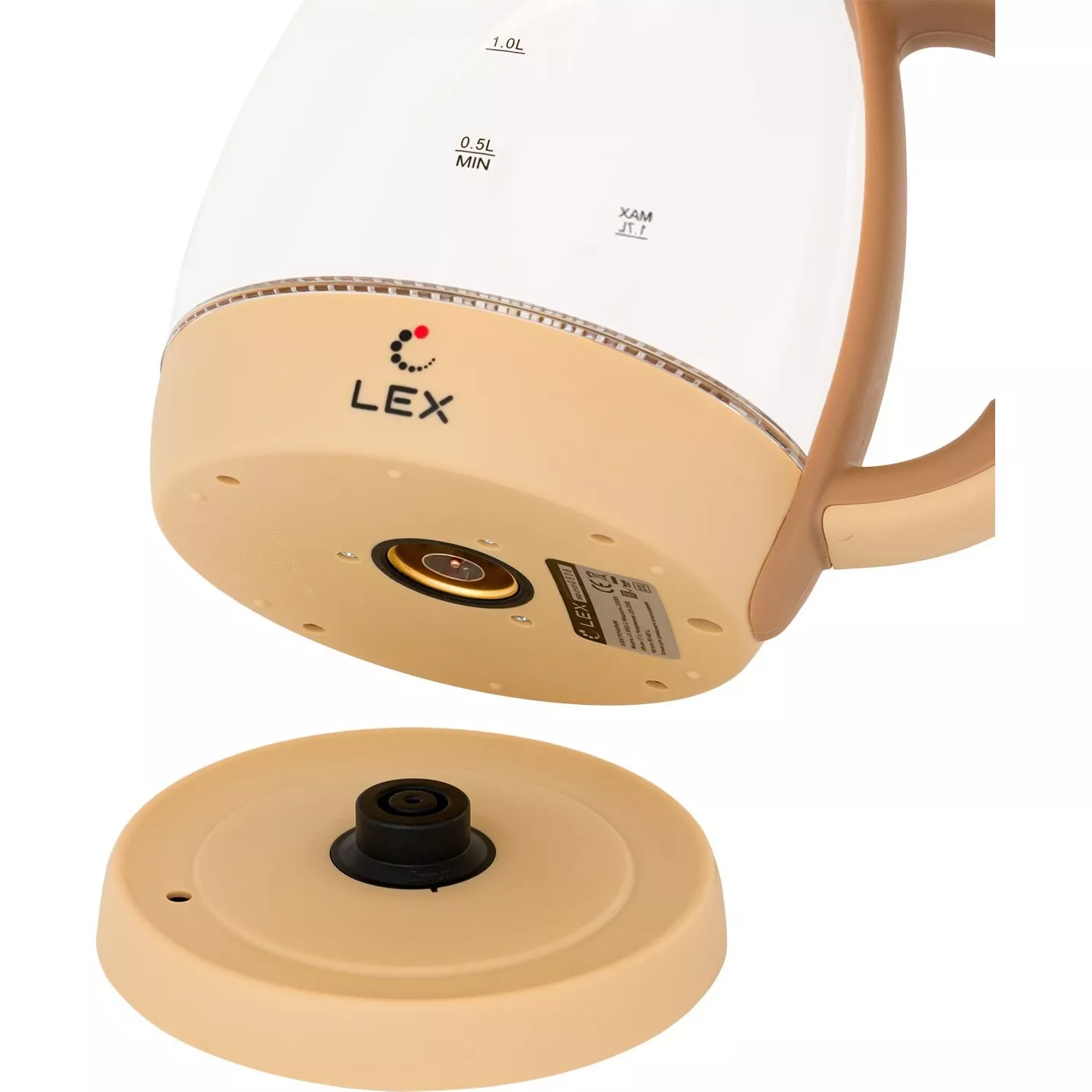 Электрочайник Lex LX-3002-2, Бежевый детальное изображение - 5