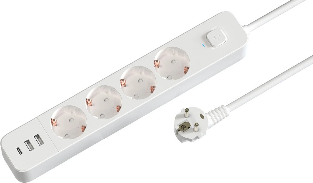Сетевой фильтр Гарнизон EPS-OP-4-CU2-W-2, 4 м, Белый детальное изображение - 1