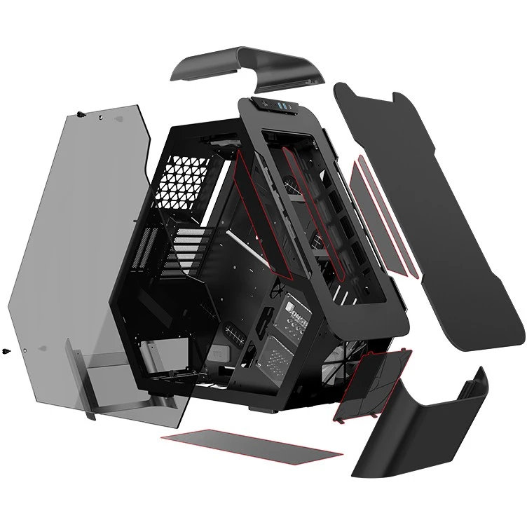 Корпус Jonsbo TR03-G, Черный детальное изображение - 5