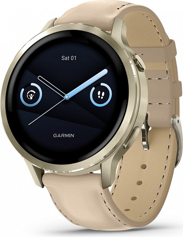 Смарт-часы Garmin Venu 4 41 мм, Темно-серый с черным ремешком детальное изображение - 1