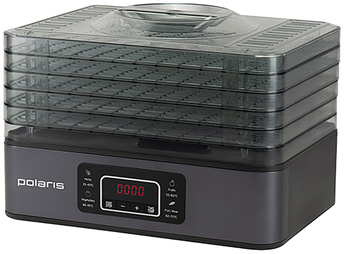 Сушилка для овощей и фруктов Polaris PFD 2108PV, 250 Вт, Черный №2