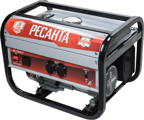 Генератор бензиновый Ресанта БГ 2500 Р 64/1/50, 2 кВт, Серый детальное изображение - 3