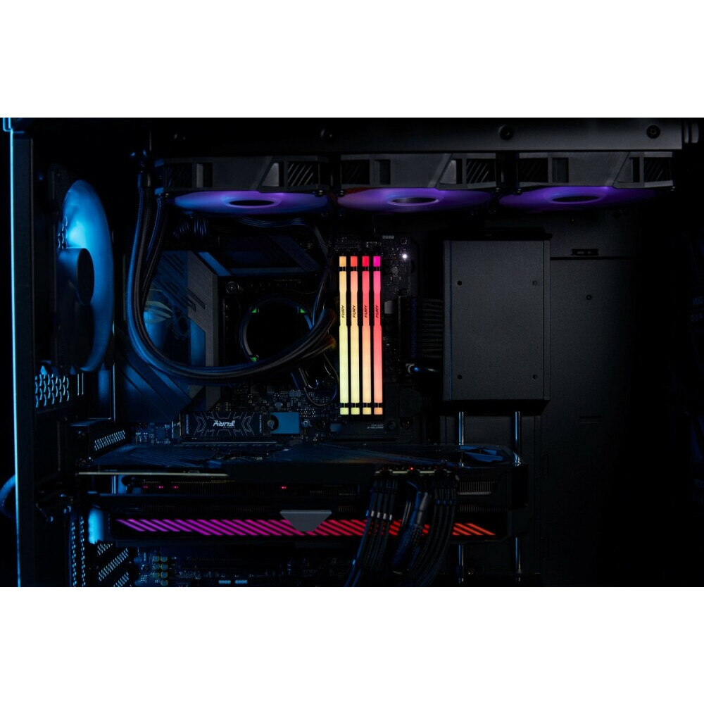Оперативная память Kingston Fury Beast Black RGB DDR5 6000MHz, KF560C36BBEA-16, 16 Гб детальное изображение - 4